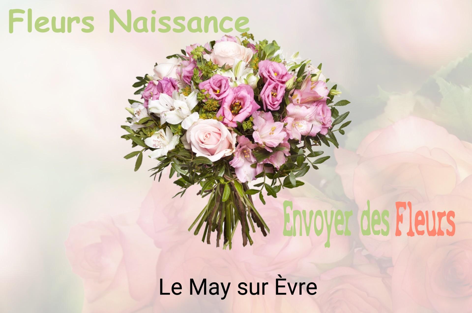 Bouquet de fleurs de naissance livré à Le May-sur-Èvre