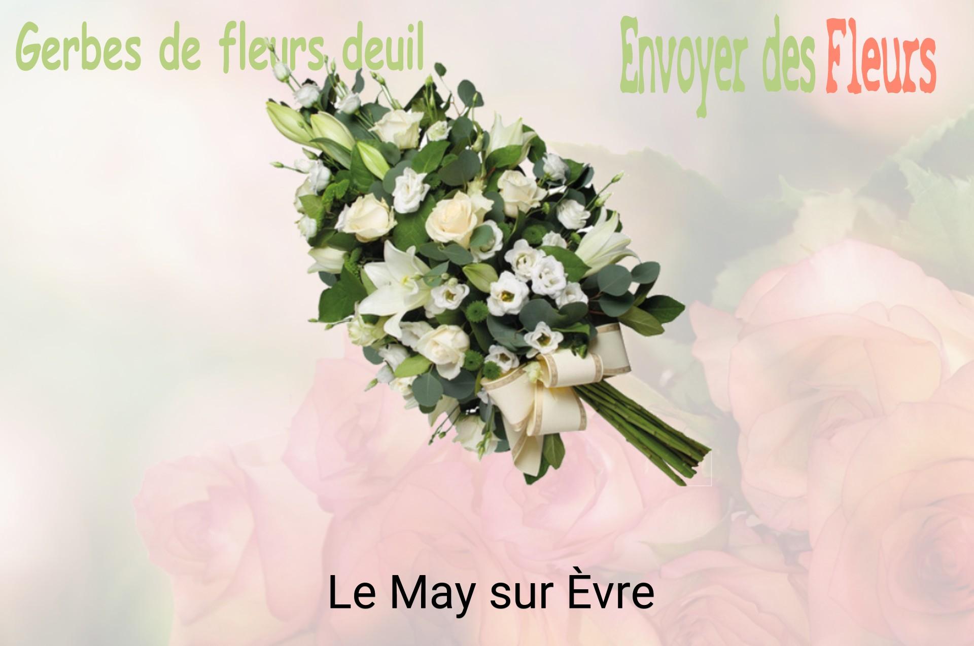 Gerbe de fleurs de deuil livrée à Le May-sur-Èvre